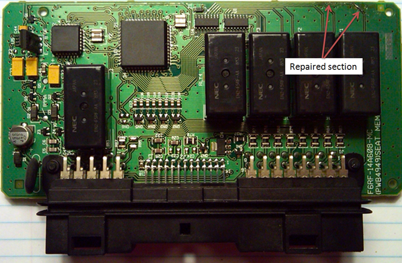 jaguar xf heater control module