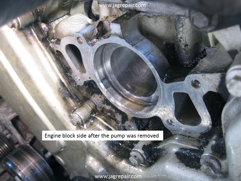 2012 jaguar xf on sale water pump